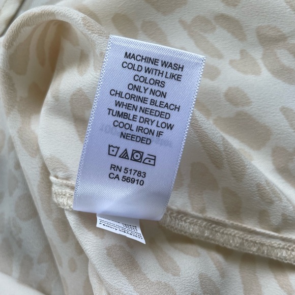 NWT Maurices Delton Leopard Zipper Back Tank, Size XS, Casual Summer Date Night - Picture 6 of 7